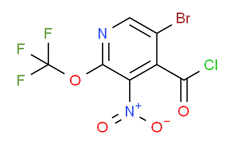 5-Bromo-3-nitro-2-(trifluoromethoxy)pyridine-4-carbonyl chloride