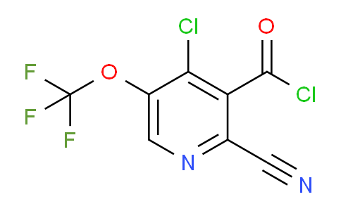 4-Chloro-2-cyano-5-(trifluoromethoxy)pyridine-3-carbonyl chloride