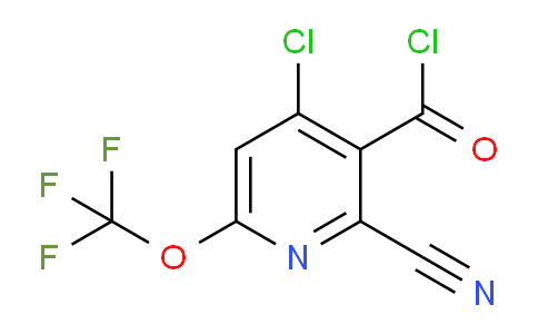 4-Chloro-2-cyano-6-(trifluoromethoxy)pyridine-3-carbonyl chloride