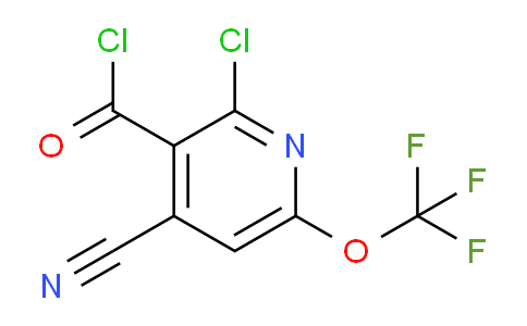 2-Chloro-4-cyano-6-(trifluoromethoxy)pyridine-3-carbonyl chloride