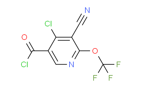 4-Chloro-3-cyano-2-(trifluoromethoxy)pyridine-5-carbonyl chloride