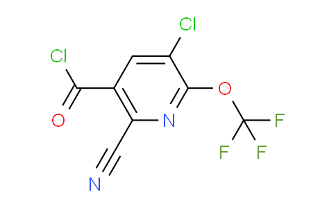 3-Chloro-6-cyano-2-(trifluoromethoxy)pyridine-5-carbonyl chloride