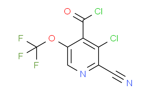 3-Chloro-2-cyano-5-(trifluoromethoxy)pyridine-4-carbonyl chloride