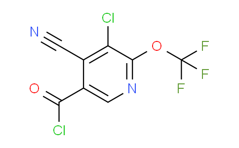 3-Chloro-4-cyano-2-(trifluoromethoxy)pyridine-5-carbonyl chloride
