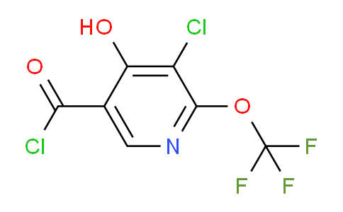 3-Chloro-4-hydroxy-2-(trifluoromethoxy)pyridine-5-carbonyl chloride