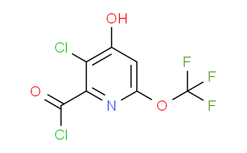 3-Chloro-4-hydroxy-6-(trifluoromethoxy)pyridine-2-carbonyl chloride