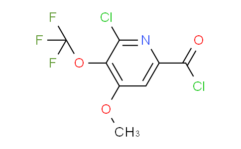 2-Chloro-4-methoxy-3-(trifluoromethoxy)pyridine-6-carbonyl chloride