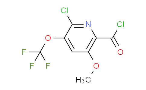 2-Chloro-5-methoxy-3-(trifluoromethoxy)pyridine-6-carbonyl chloride