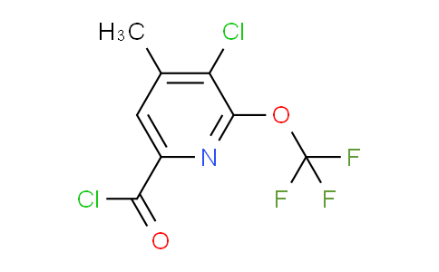 3-Chloro-4-methyl-2-(trifluoromethoxy)pyridine-6-carbonyl chloride
