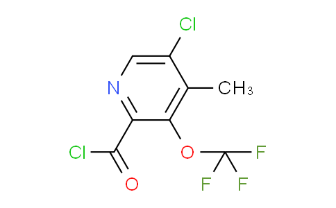 5-Chloro-4-methyl-3-(trifluoromethoxy)pyridine-2-carbonyl chloride
