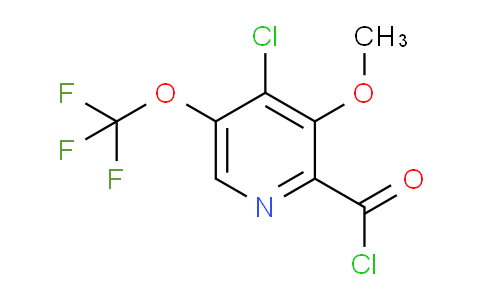 4-Chloro-3-methoxy-5-(trifluoromethoxy)pyridine-2-carbonyl chloride