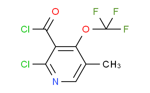 2-Chloro-5-methyl-4-(trifluoromethoxy)pyridine-3-carbonyl chloride