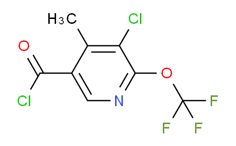 AM26281 | 1806168-54-6 | 3-Chloro-4-methyl-2-(trifluoromethoxy)pyridine-5-carbonyl chloride