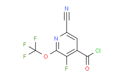 6-Cyano-3-fluoro-2-(trifluoromethoxy)pyridine-4-carbonyl chloride