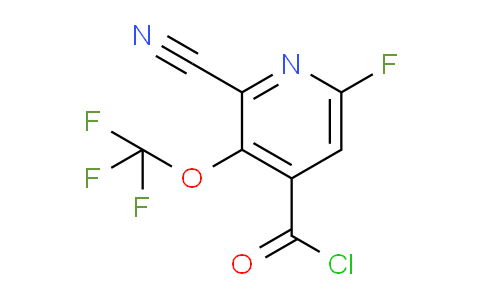 2-Cyano-6-fluoro-3-(trifluoromethoxy)pyridine-4-carbonyl chloride