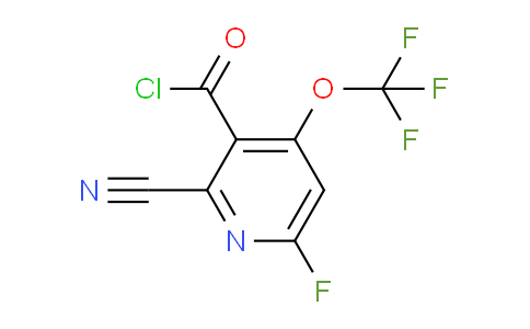 2-Cyano-6-fluoro-4-(trifluoromethoxy)pyridine-3-carbonyl chloride