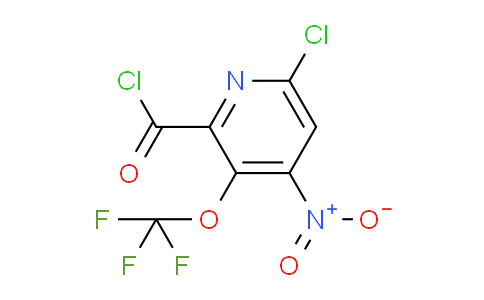 6-Chloro-4-nitro-3-(trifluoromethoxy)pyridine-2-carbonyl chloride