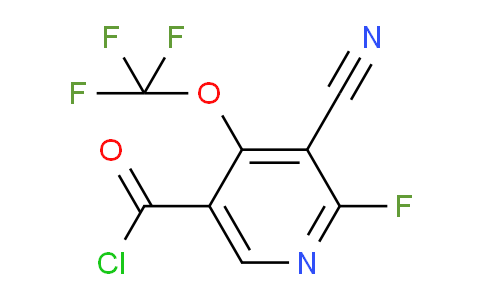 3-Cyano-2-fluoro-4-(trifluoromethoxy)pyridine-5-carbonyl chloride