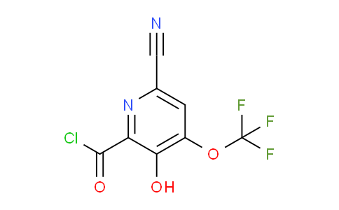 6-Cyano-3-hydroxy-4-(trifluoromethoxy)pyridine-2-carbonyl chloride