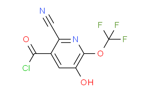 2-Cyano-5-hydroxy-6-(trifluoromethoxy)pyridine-3-carbonyl chloride