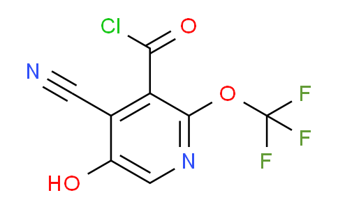 4-Cyano-5-hydroxy-2-(trifluoromethoxy)pyridine-3-carbonyl chloride