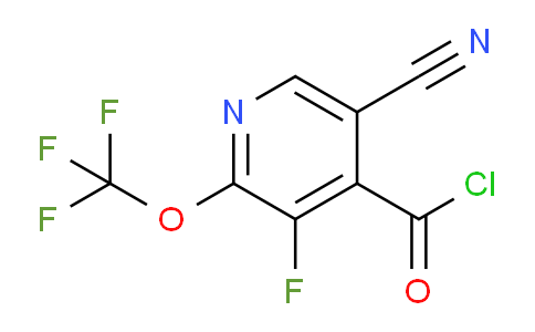 5-Cyano-3-fluoro-2-(trifluoromethoxy)pyridine-4-carbonyl chloride