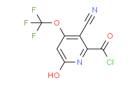 3-Cyano-6-hydroxy-4-(trifluoromethoxy)pyridine-2-carbonyl chloride