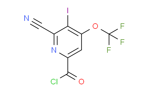 2-Cyano-3-iodo-4-(trifluoromethoxy)pyridine-6-carbonyl chloride