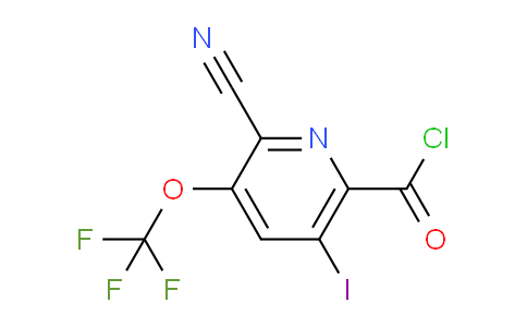 2-Cyano-5-iodo-3-(trifluoromethoxy)pyridine-6-carbonyl chloride
