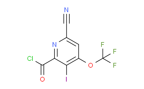 6-Cyano-3-iodo-4-(trifluoromethoxy)pyridine-2-carbonyl chloride