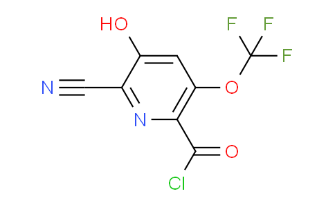 2-Cyano-3-hydroxy-5-(trifluoromethoxy)pyridine-6-carbonyl chloride