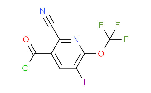 2-Cyano-5-iodo-6-(trifluoromethoxy)pyridine-3-carbonyl chloride
