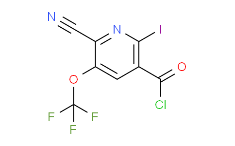 2-Cyano-6-iodo-3-(trifluoromethoxy)pyridine-5-carbonyl chloride