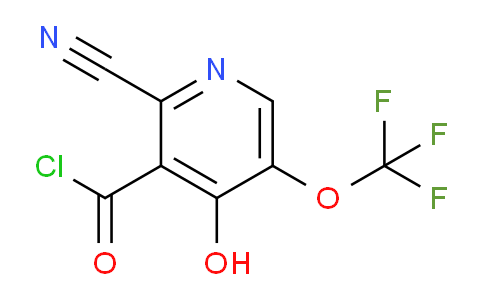 2-Cyano-4-hydroxy-5-(trifluoromethoxy)pyridine-3-carbonyl chloride