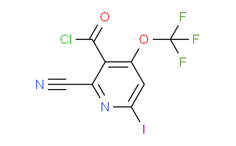 2-Cyano-6-iodo-4-(trifluoromethoxy)pyridine-3-carbonyl chloride