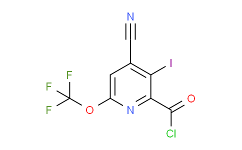 4-Cyano-3-iodo-6-(trifluoromethoxy)pyridine-2-carbonyl chloride