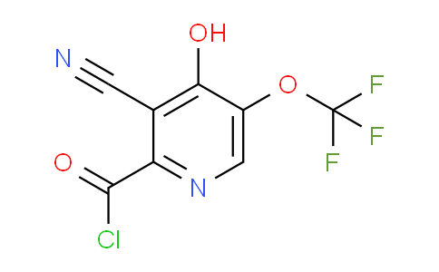 3-Cyano-4-hydroxy-5-(trifluoromethoxy)pyridine-2-carbonyl chloride