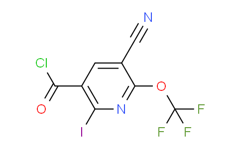 3-Cyano-6-iodo-2-(trifluoromethoxy)pyridine-5-carbonyl chloride