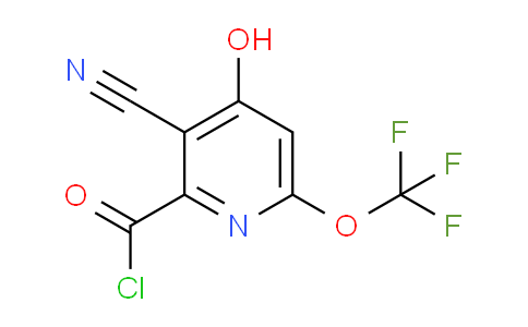 3-Cyano-4-hydroxy-6-(trifluoromethoxy)pyridine-2-carbonyl chloride
