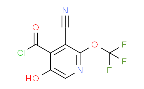 3-Cyano-5-hydroxy-2-(trifluoromethoxy)pyridine-4-carbonyl chloride