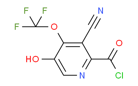 3-Cyano-5-hydroxy-4-(trifluoromethoxy)pyridine-2-carbonyl chloride