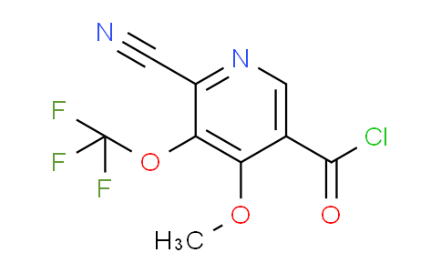 2-Cyano-4-methoxy-3-(trifluoromethoxy)pyridine-5-carbonyl chloride