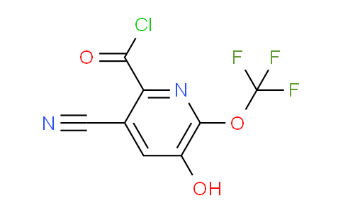 3-Cyano-5-hydroxy-6-(trifluoromethoxy)pyridine-2-carbonyl chloride
