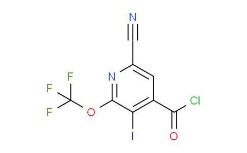AM26467 | 1804806-47-0 | 6-Cyano-3-iodo-2-(trifluoromethoxy)pyridine-4-carbonyl chloride