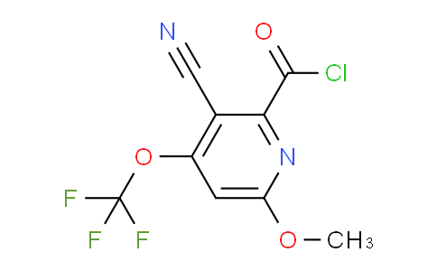 3-Cyano-6-methoxy-4-(trifluoromethoxy)pyridine-2-carbonyl chloride