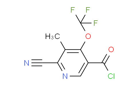 2-Cyano-3-methyl-4-(trifluoromethoxy)pyridine-5-carbonyl chloride