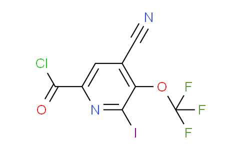 4-Cyano-2-iodo-3-(trifluoromethoxy)pyridine-6-carbonyl chloride