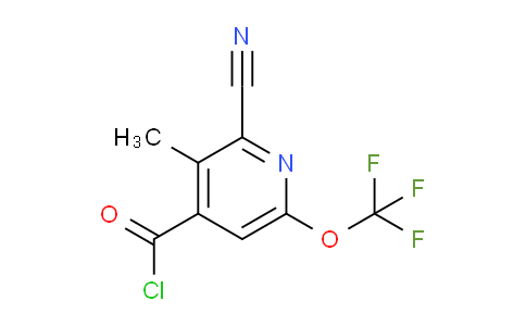 2-Cyano-3-methyl-6-(trifluoromethoxy)pyridine-4-carbonyl chloride