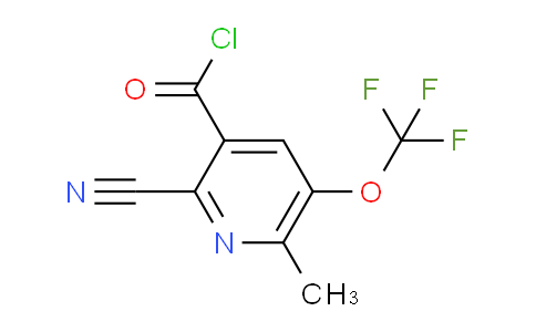2-Cyano-6-methyl-5-(trifluoromethoxy)pyridine-3-carbonyl chloride