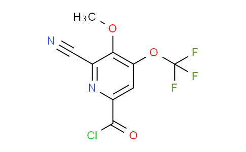 2-Cyano-3-methoxy-4-(trifluoromethoxy)pyridine-6-carbonyl chloride